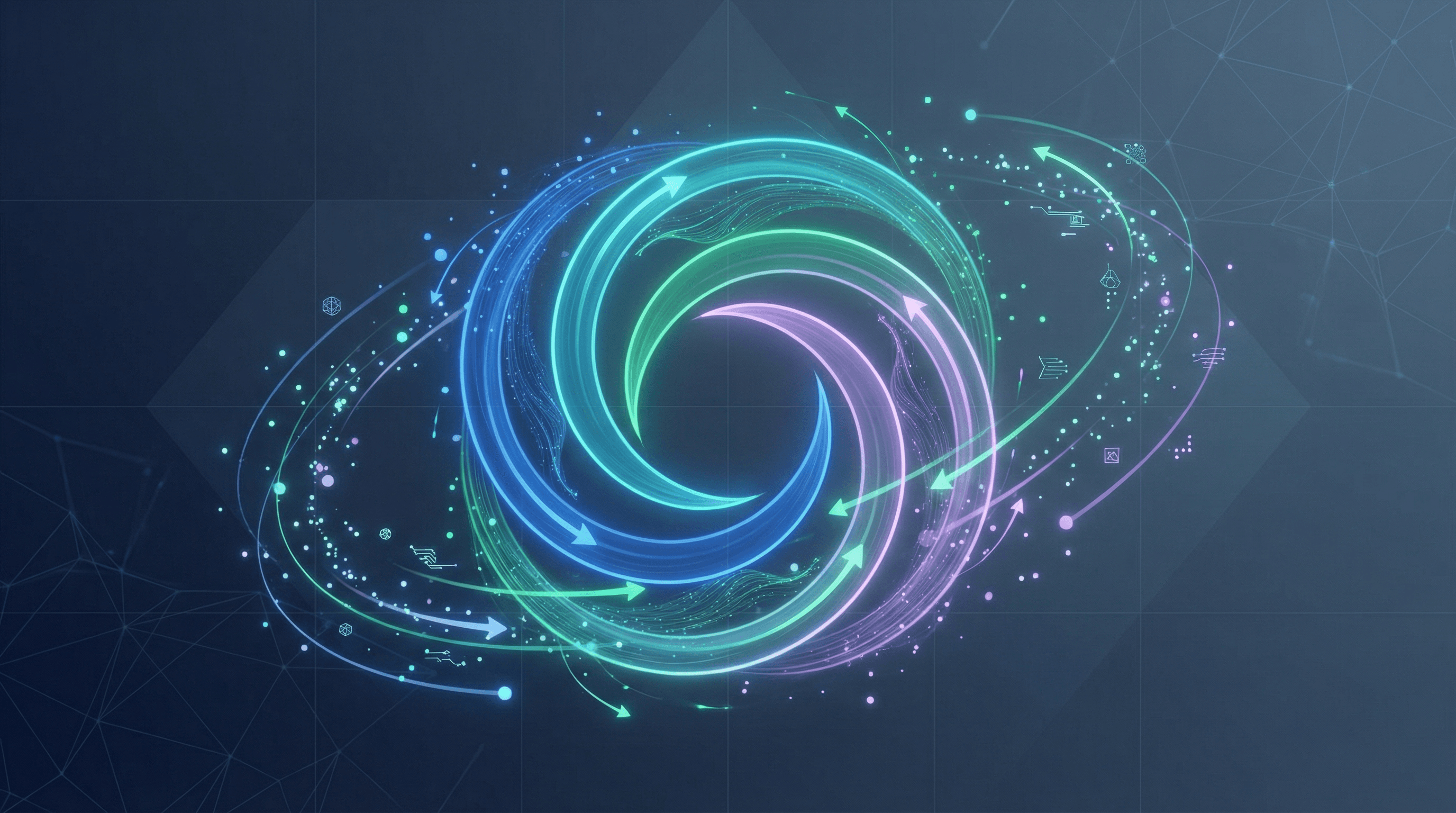 Knowledge flywheel background